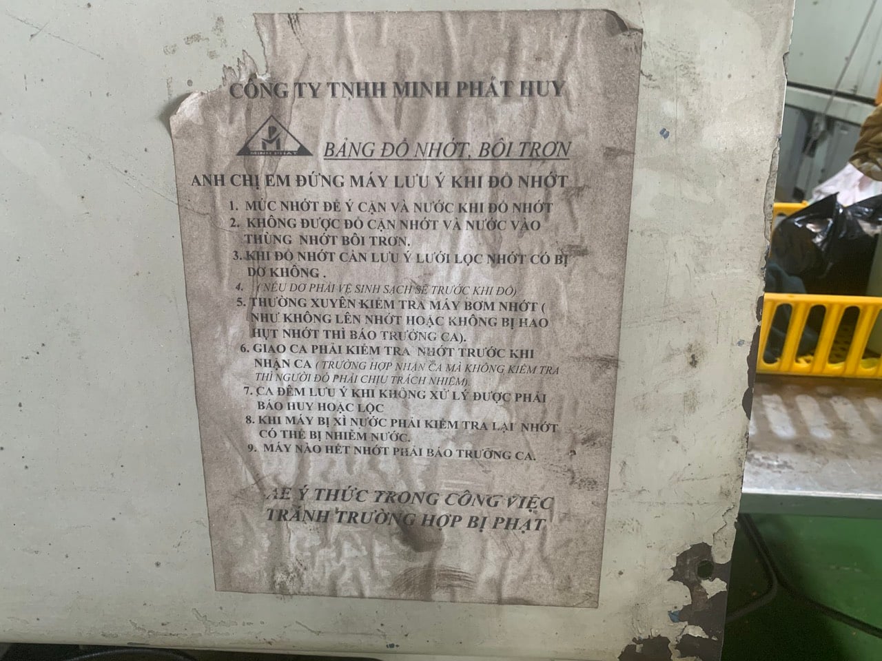 Maintenance rules
